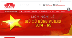 Desktop Screenshot of galup.com.vn