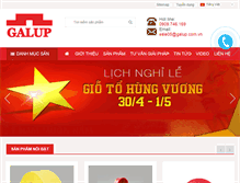 Tablet Screenshot of galup.com.vn